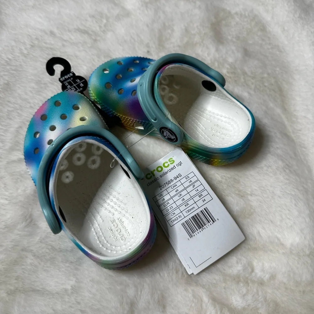 CROCS Kids' Multicolor Slip-On Slippers